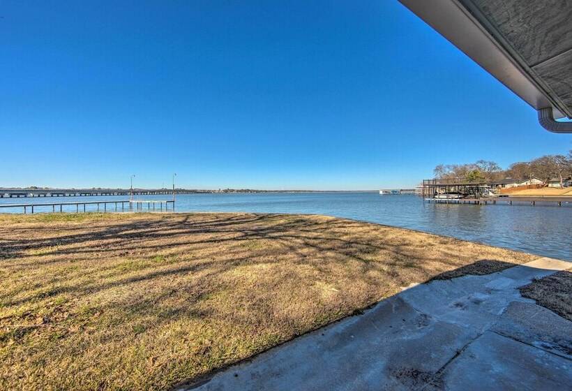 Water Views + Deck: Gun Barrel City Cottage!