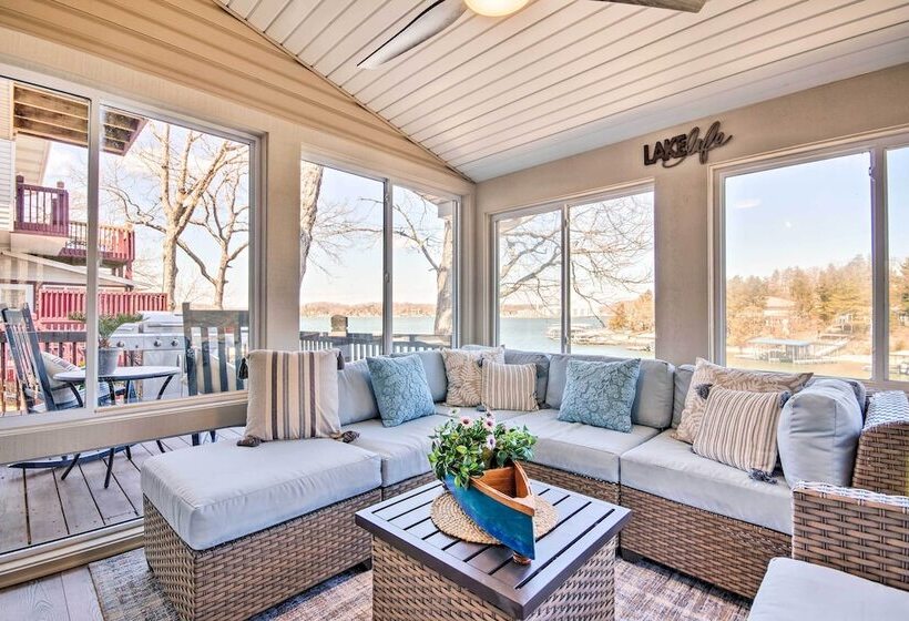 Private Boat Dock: Bright Lake Ozark Home!