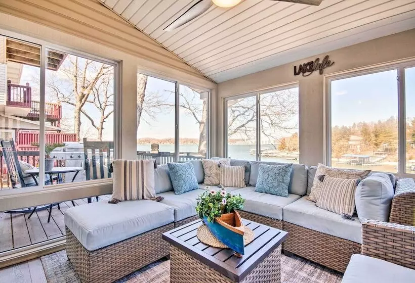 Private Boat Dock: Bright Lake Ozark Home!