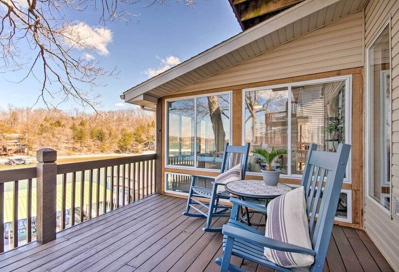 Private Boat Dock: Bright Lake Ozark Home!