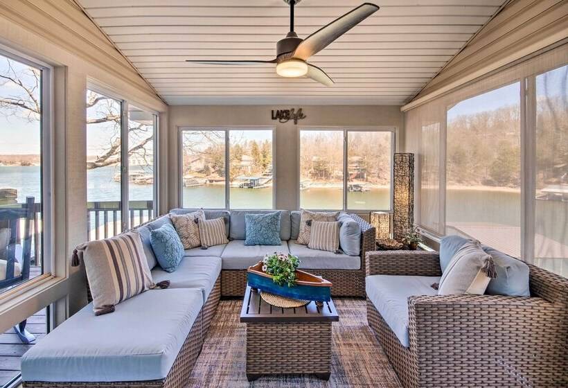 Private Boat Dock: Bright Lake Ozark Home!