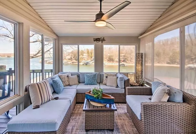 Private Boat Dock: Bright Lake Ozark Home!