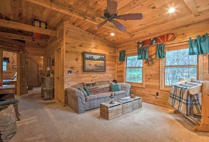 Lake Lure Log Cabin W/ Grill, Near Hiking!