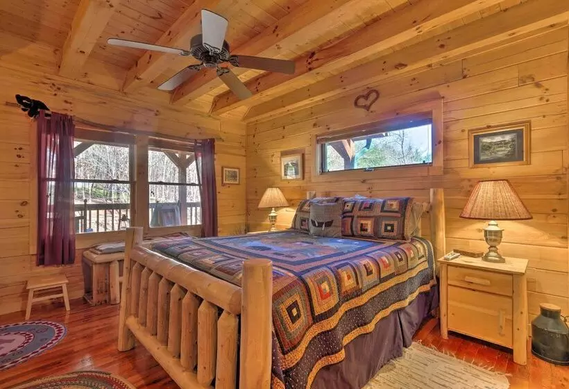 Lake Lure Log Cabin W/ Grill, Near Hiking!