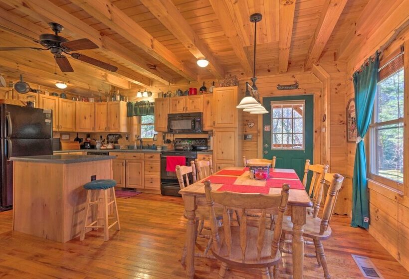 Lake Lure Log Cabin W/ Grill, Near Hiking!