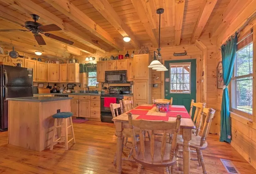 Lake Lure Log Cabin W/ Grill, Near Hiking!