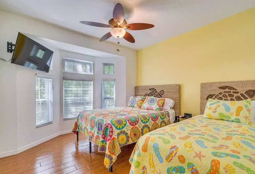 Tropical Canalfront Escape With Decks & Dock!