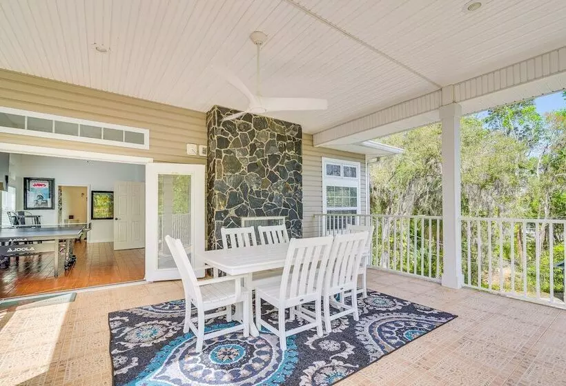 Tropical Canalfront Escape With Decks & Dock!