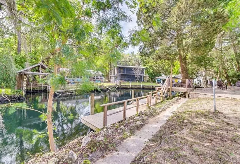 Tropical Canalfront Escape With Decks & Dock!