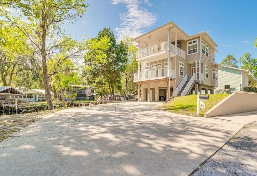 Tropical Canalfront Escape With Decks & Dock!