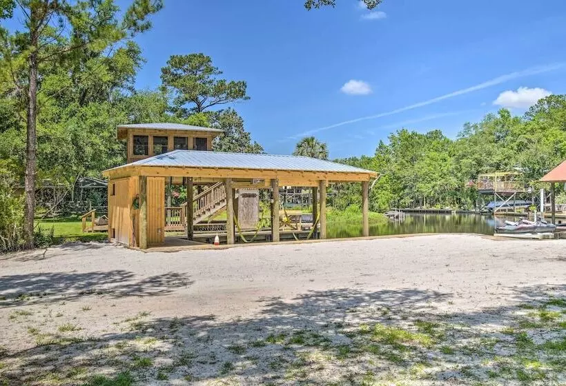 Riverside New Magnolia Springs Home W/ Dock, Beach