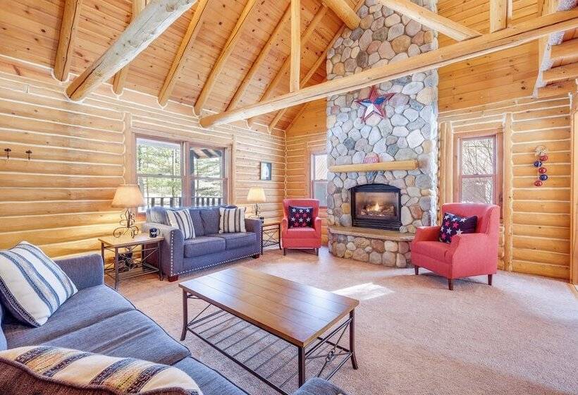 Interlochen Cabin W/ Fireplace   Near State Park!