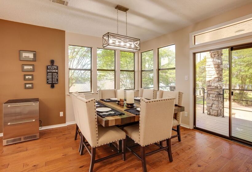 Lakefront Montgomery Home: Boat Cleats & Game Room