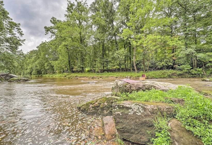 Riverfront Sugar Grove Home: Hot Tub & Views!