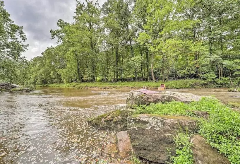 Riverfront Sugar Grove Home: Hot Tub & Views!