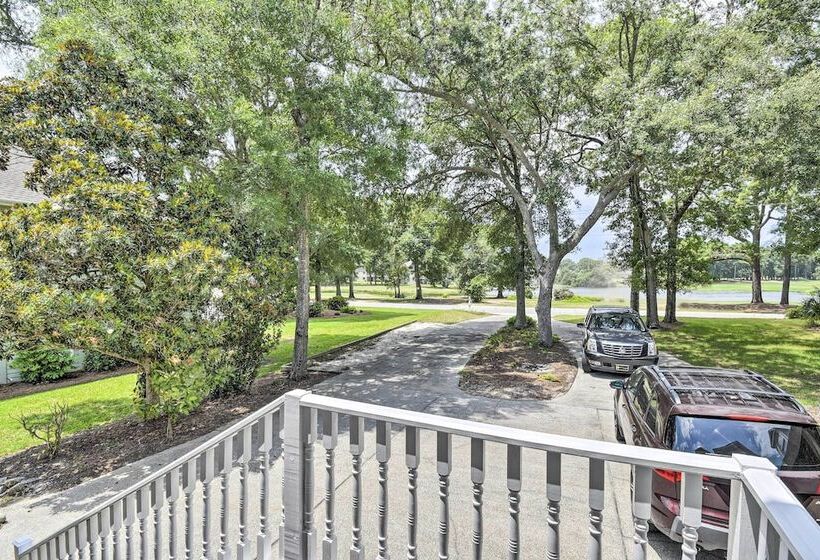 Waterfront Sunset Beach Escape W/ Dock & Golf View