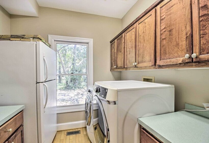 Waterfront Sunset Beach Escape W/ Dock & Golf View