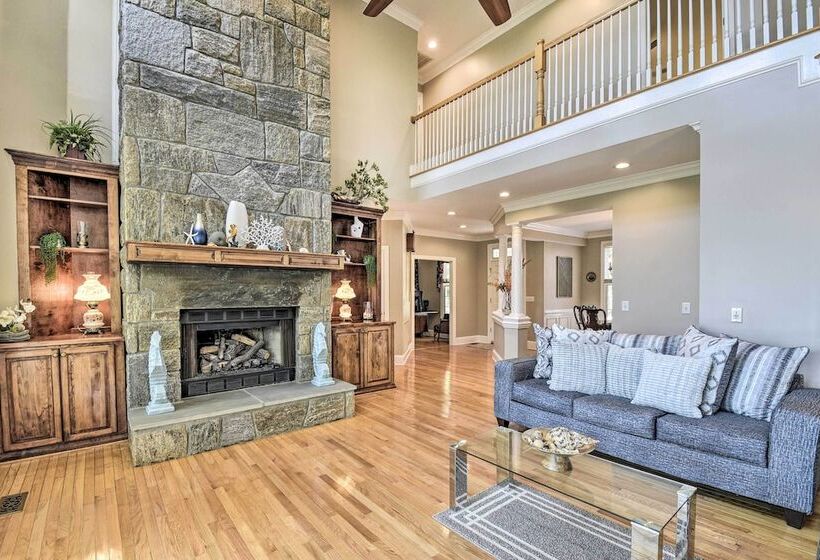 Waterfront Sunset Beach Escape W/ Dock & Golf View