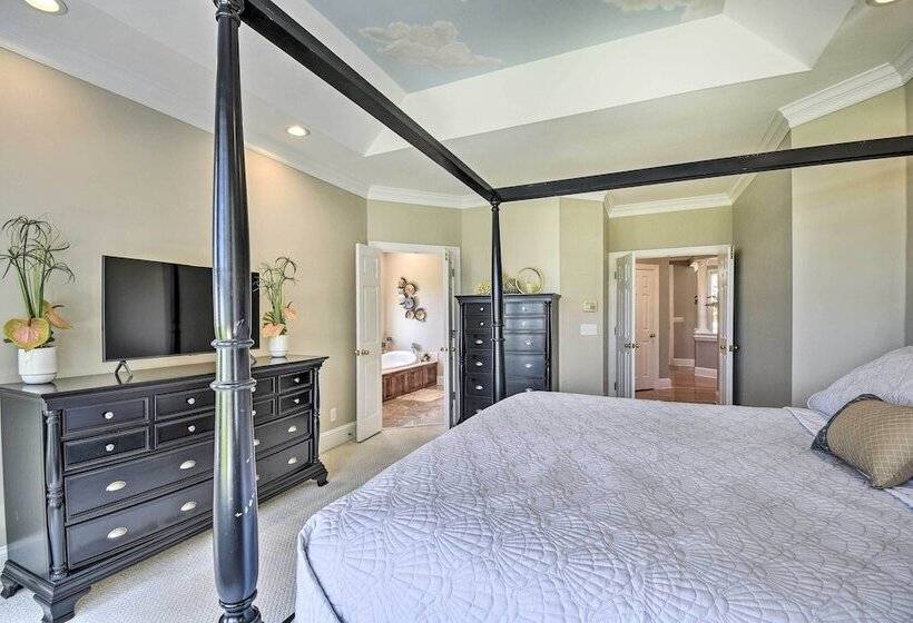 Waterfront Sunset Beach Escape W/ Dock & Golf View