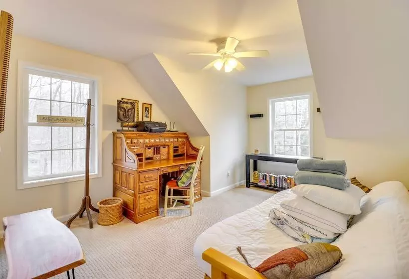 Large Deck & Fire Pit: Secluded Pocono Lake Home