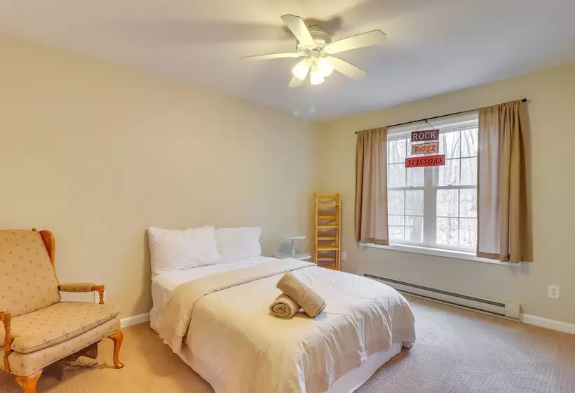 Large Deck & Fire Pit: Secluded Pocono Lake Home