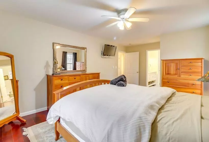 Large Deck & Fire Pit: Secluded Pocono Lake Home