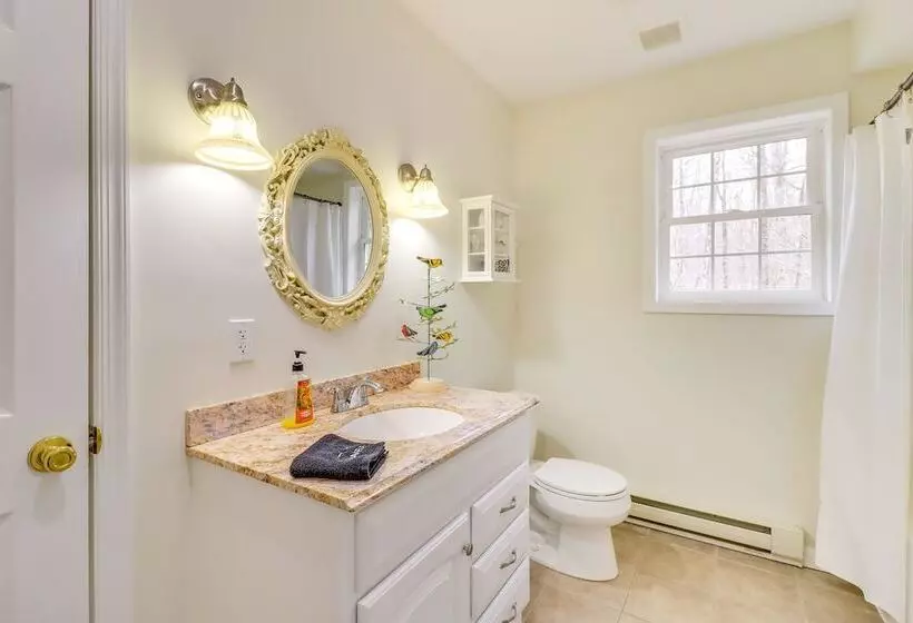 Large Deck & Fire Pit: Secluded Pocono Lake Home