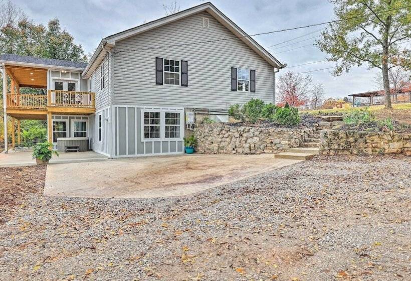 Spacious Lakefront Retreat W/ Hot Tub + Dock!