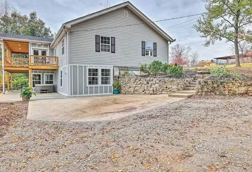 Spacious Lakefront Retreat W/ Hot Tub + Dock!