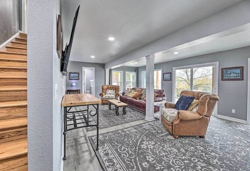 Spacious Lakefront Retreat W/ Hot Tub + Dock!