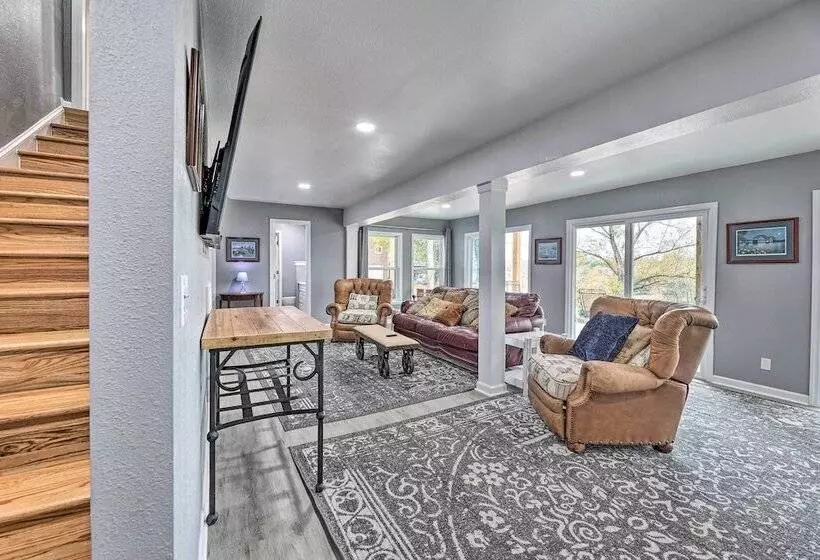 Spacious Lakefront Retreat W/ Hot Tub + Dock!