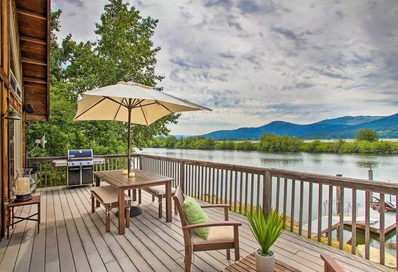Waterfront Cabin W/ 2 Boat Docks & Mtn Views!