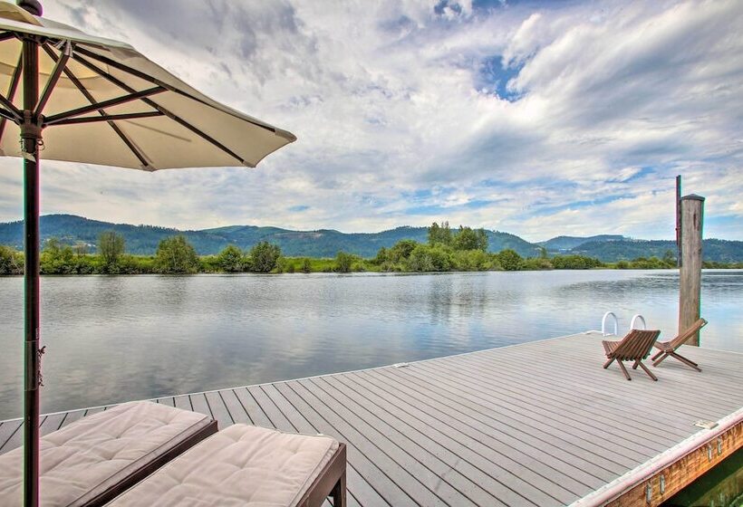 Waterfront Cabin W/ 2 Boat Docks & Mtn Views!