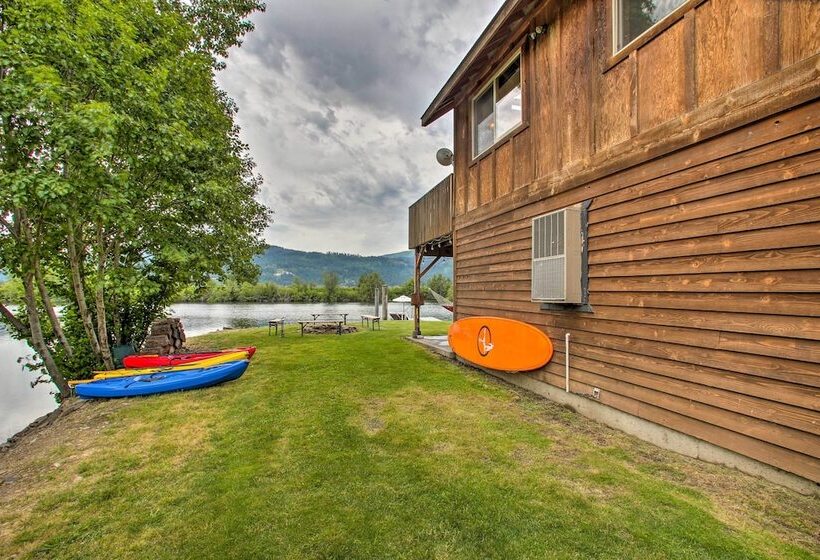 Waterfront Cabin W/ 2 Boat Docks & Mtn Views!