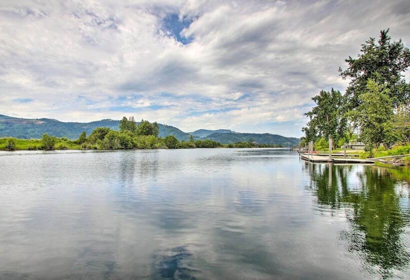 Waterfront Cabin W/ 2 Boat Docks & Mtn Views!