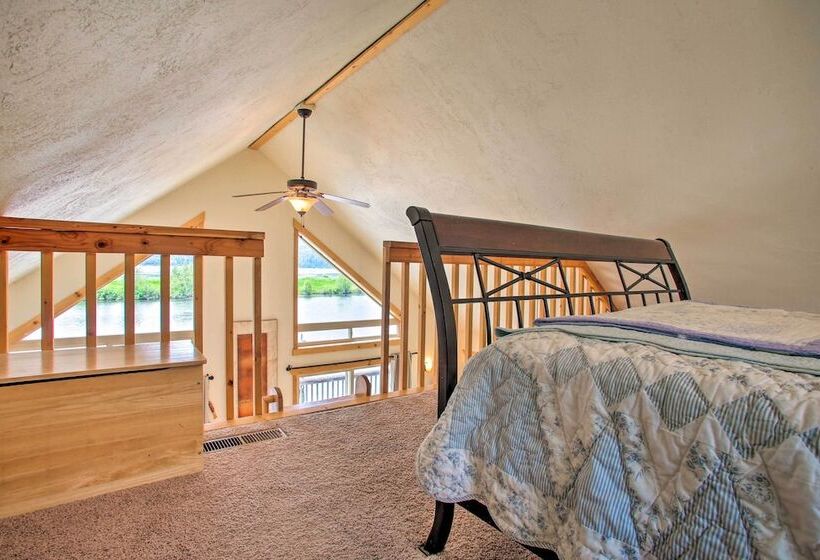 Waterfront Cabin W/ 2 Boat Docks & Mtn Views!