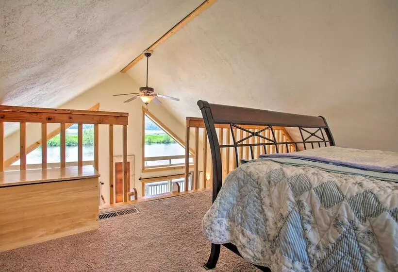 Waterfront Cabin W/ 2 Boat Docks & Mtn Views!