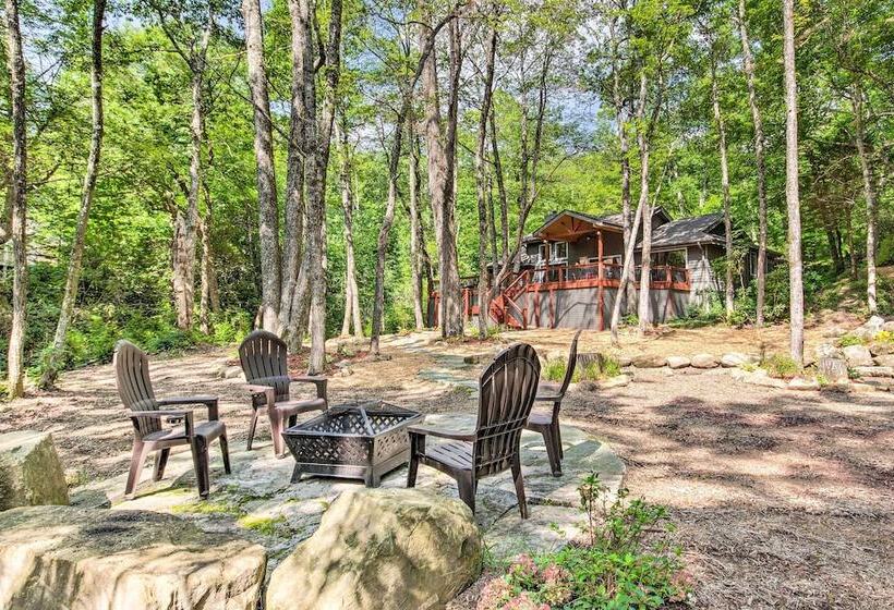 Lake Toxaway Cabin W/fire Pit 1mi To Marina