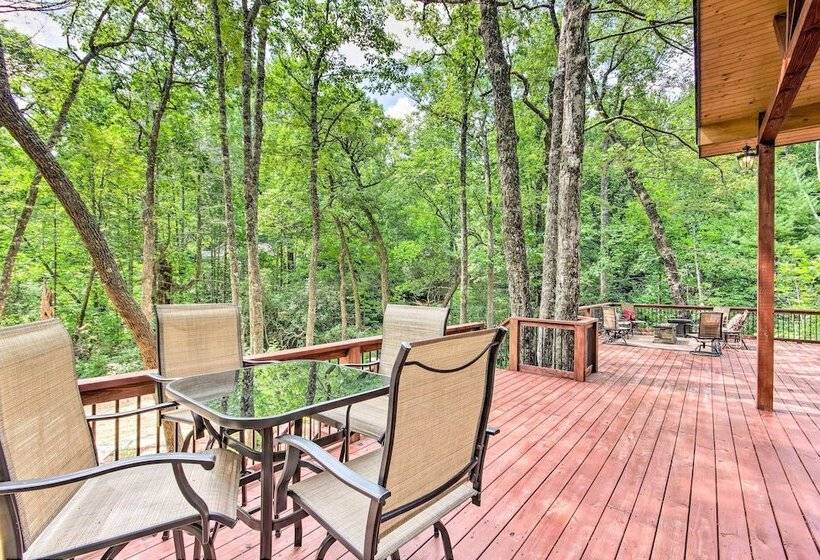 Lake Toxaway Cabin W/fire Pit 1mi To Marina