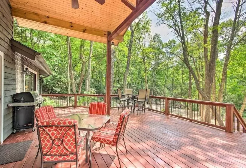 Lake Toxaway Cabin W/fire Pit   1mi To Marina