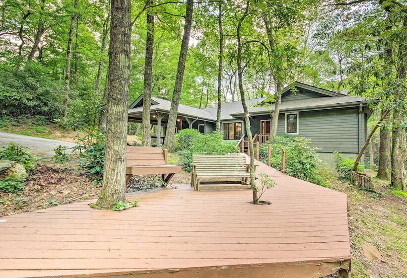Lake Toxaway Cabin W/fire Pit 1mi To Marina