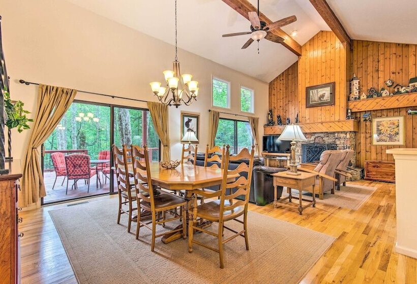 Lake Toxaway Cabin W/fire Pit 1mi To Marina