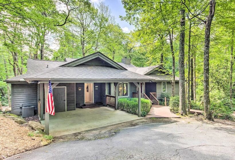Lake Toxaway Cabin W/fire Pit 1mi To Marina