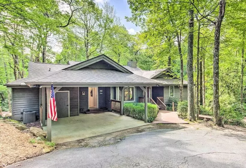 Lake Toxaway Cabin W/fire Pit   1mi To Marina
