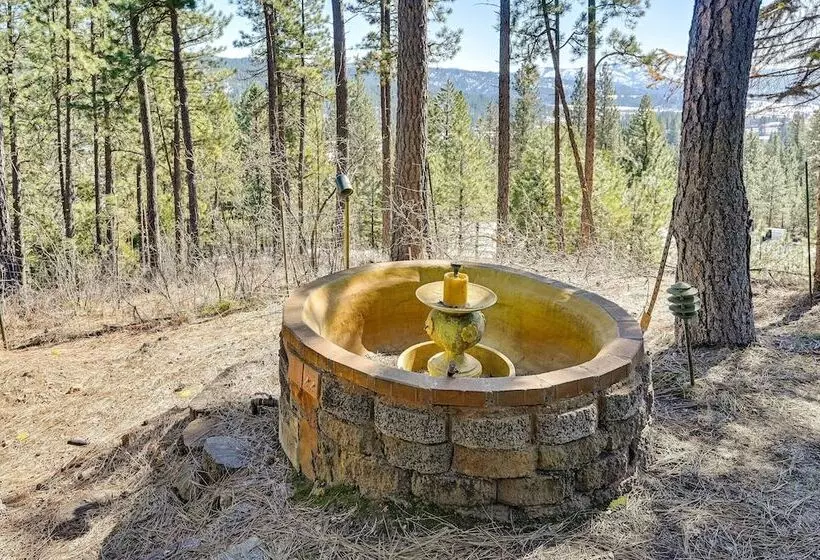 Secluded Garden Valley Cabin W/ Deck & Views!