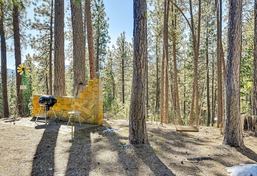 Secluded Garden Valley Cabin W/ Deck & Views!