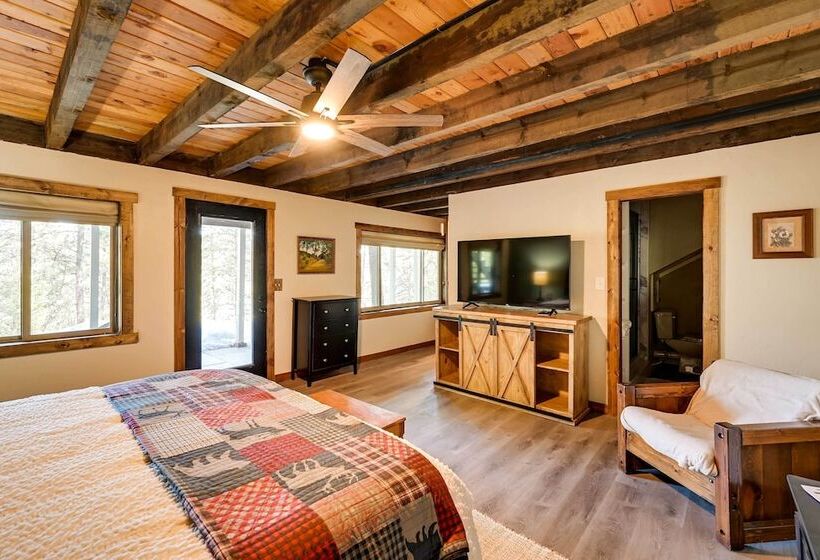 Secluded Garden Valley Cabin W/ Deck & Views!