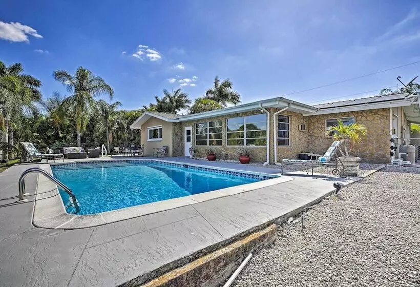 Canalfront House W/ Heated Pool & 2 Patios!