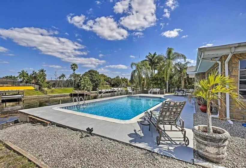 Canalfront House W/ Heated Pool & 2 Patios!