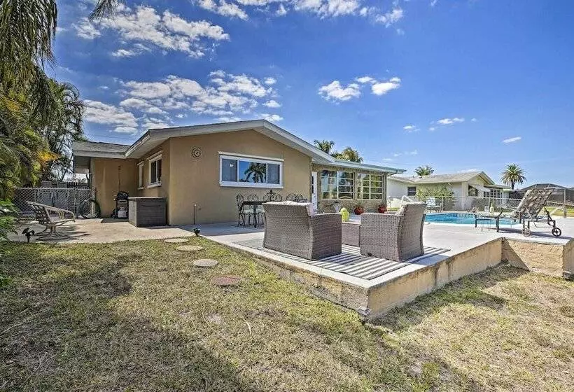 Canalfront House W/ Heated Pool & 2 Patios!